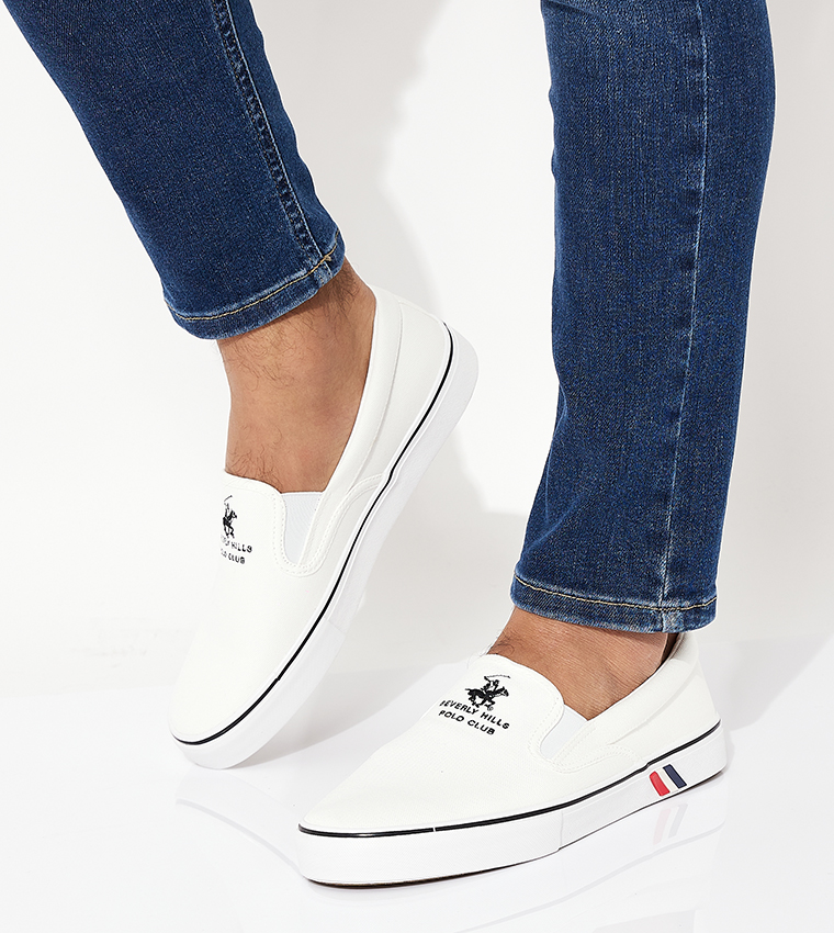 Logo Detail Slip-On Casual Shoes