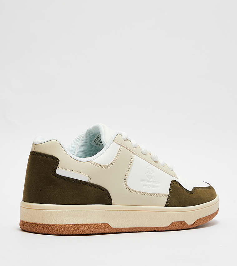 Color Block Lace-Up Sneakers