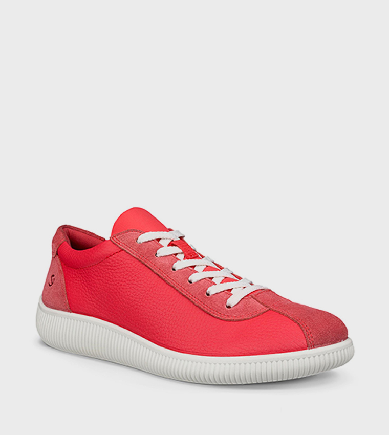 Buy ECCO Soft Zero Lace Up Sneakers In Red 6thStreet Kuwait