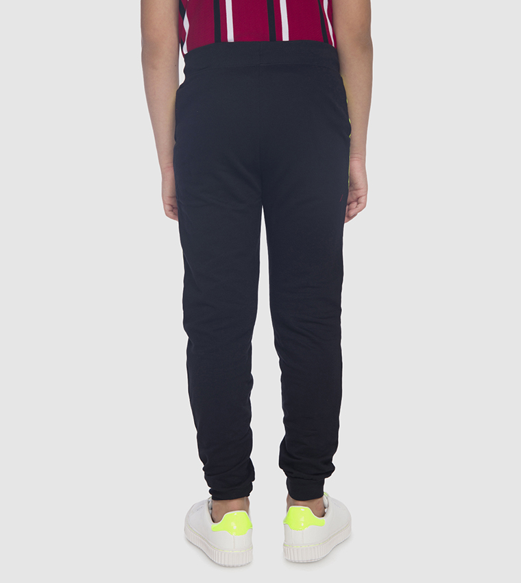 Buy R B Cotton Track Pants In Black 6thStreet UAE