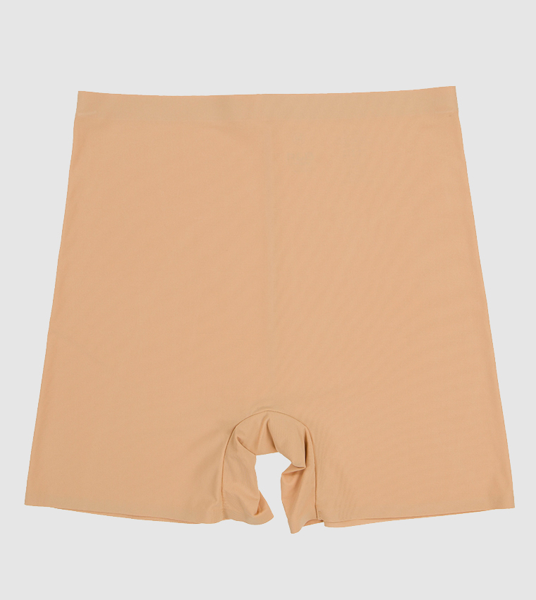 Buy R&B Nude Spandex Shorts In Nude