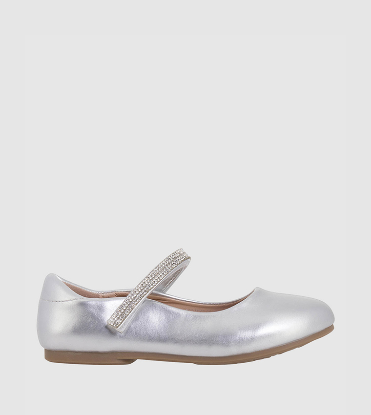 Ballerina shop silver shoes