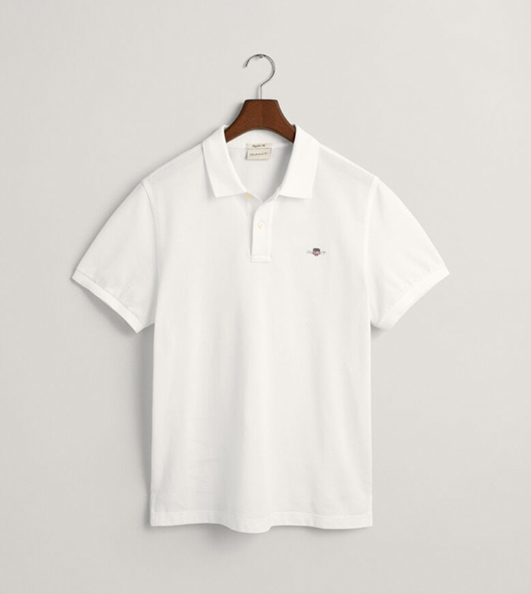Regular Fit Shield Pique Polo T-Shirt