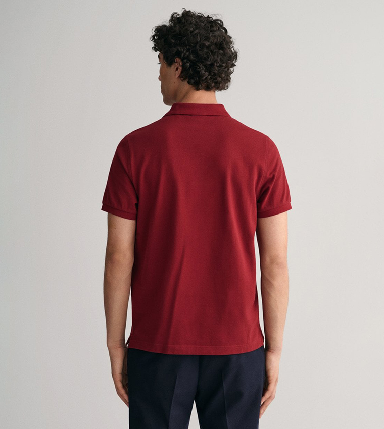 Regular Fit Shield Pique Polo T-Shirt