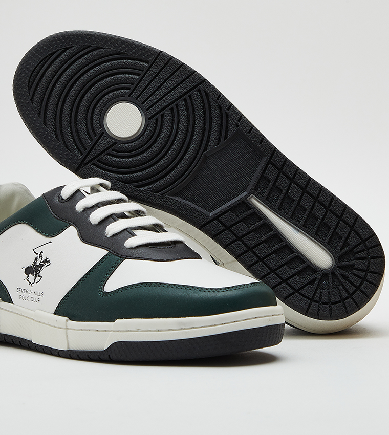 Color Block Lace-Up Sneakers