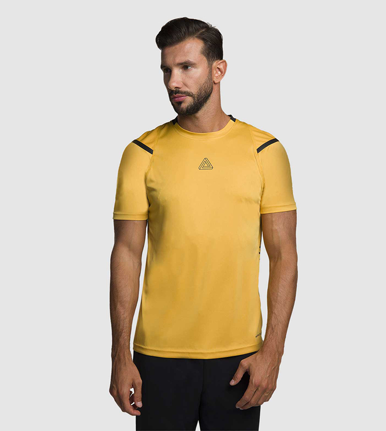 Yellow activewear top new arrivals