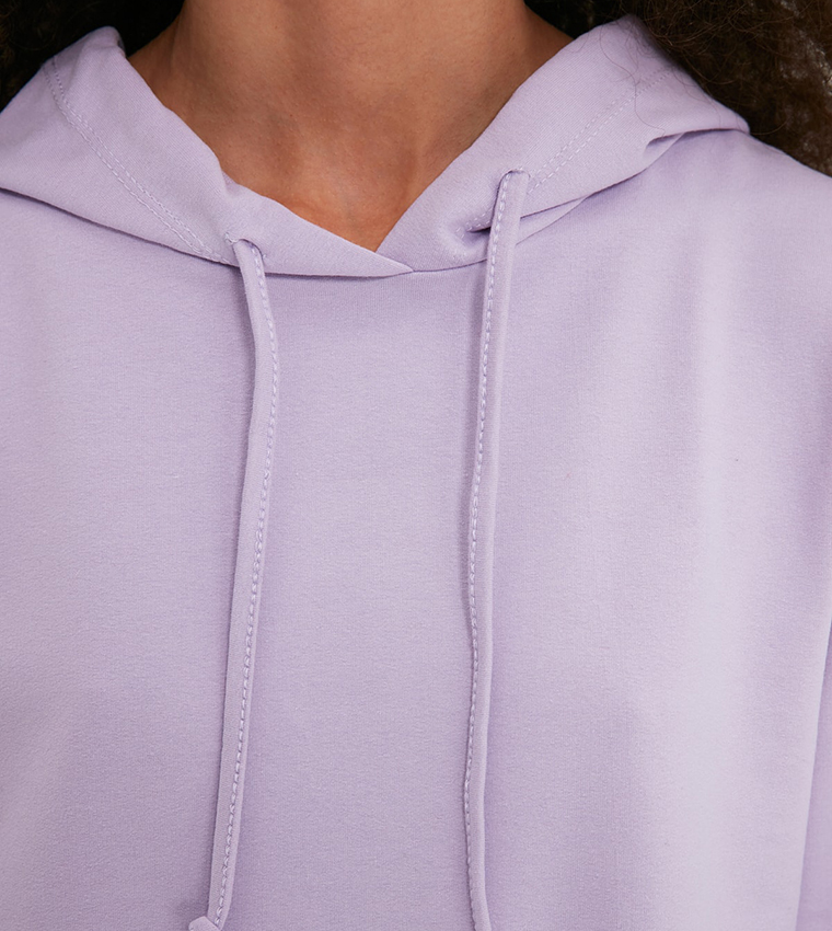 Plain light purple hoodie best sale