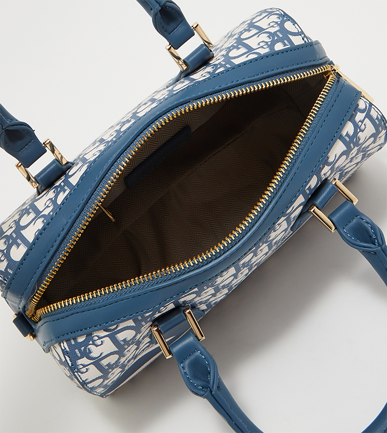 Navy satchel bag on sale