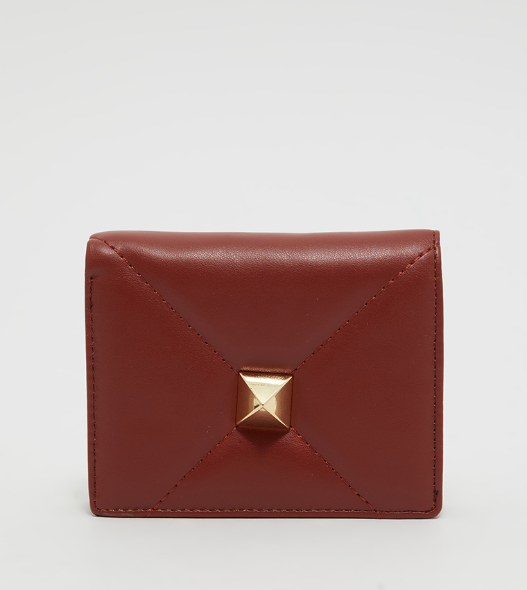 Metal Accent Bi-Fold Wallet