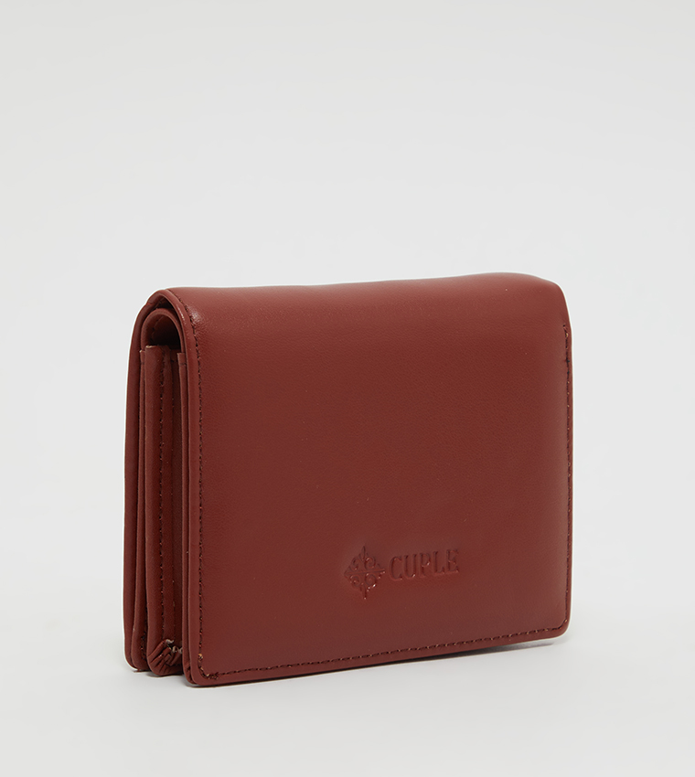 Metal Accent Bi-Fold Wallet
