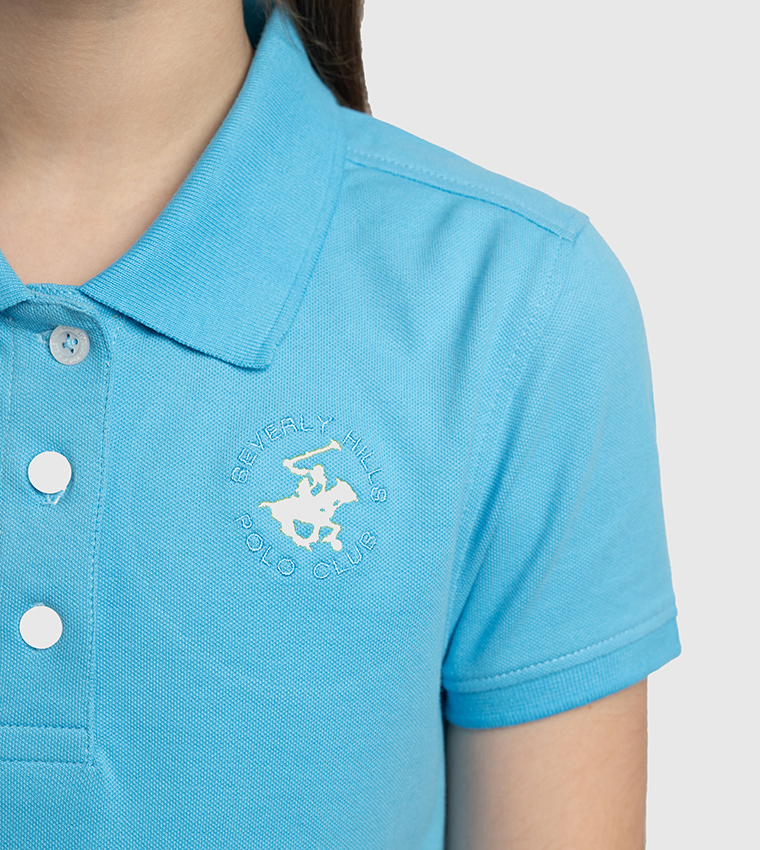 Logo Embroidered Short Sleeves T-Shirt Dress