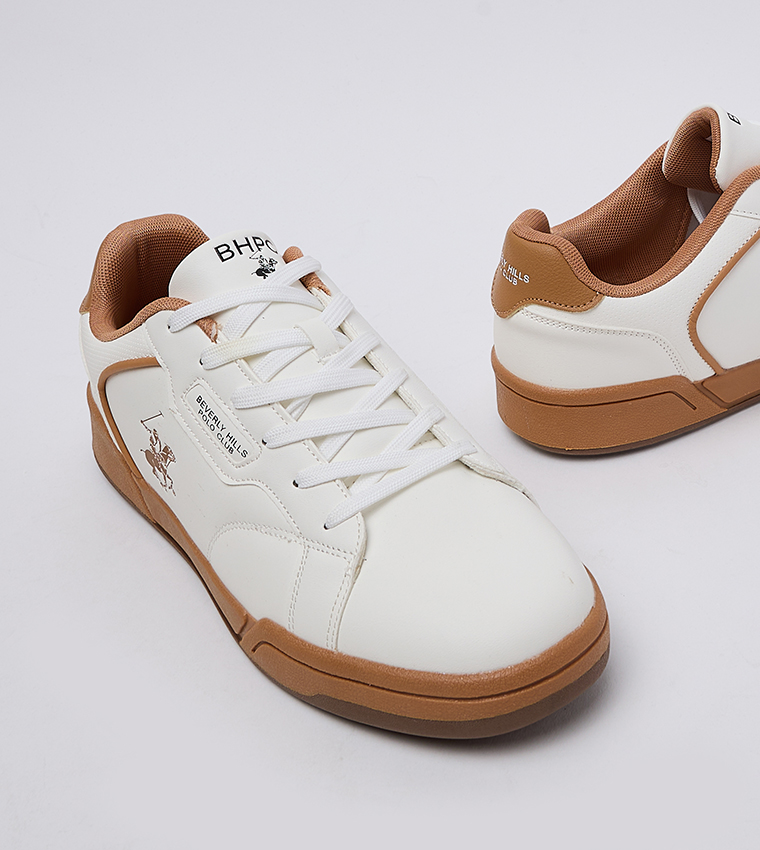 Logo Printed Lace-Up Sneakers