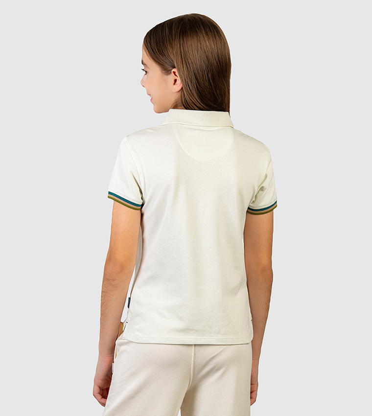 Logo Embroidered Short Sleeves Polo T-Shirt