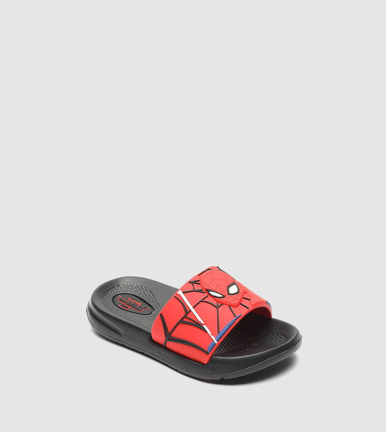 Buy R&B Spiderman Open Toe Slides In Red | 6thStreet UAE