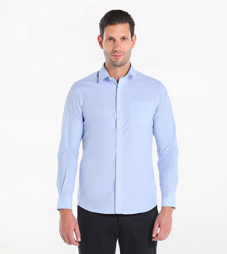 Blue formal sale shirts
