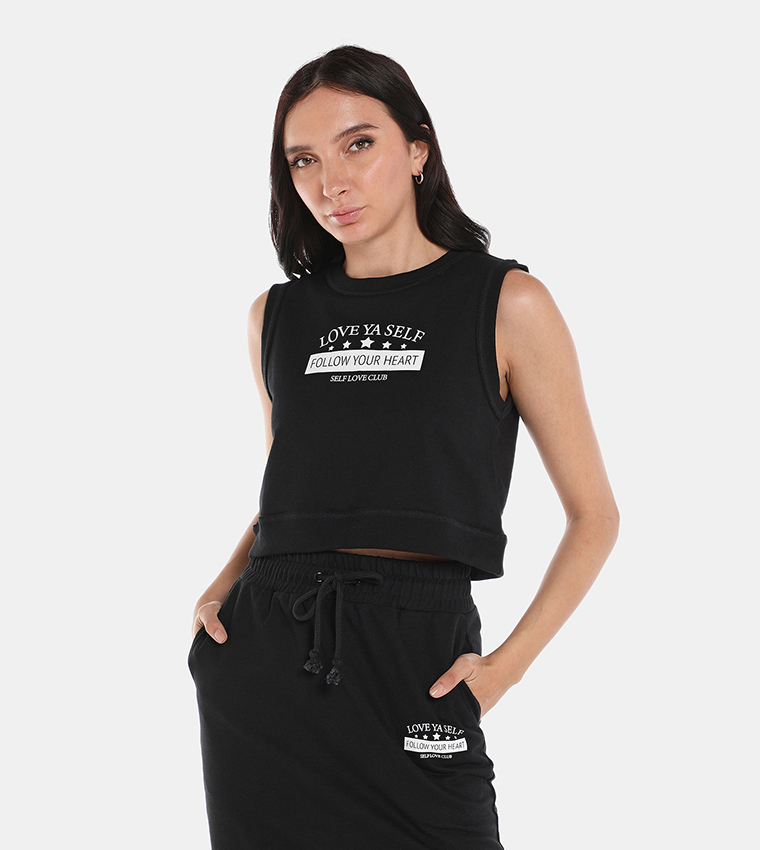 Printed Crop Top