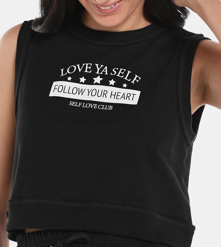 Printed Crop Top