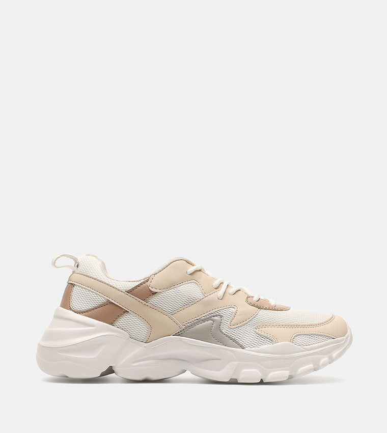Buy R B Color Block Lace Up Sports Shoes In Multiple Colors 6thStreet UAE