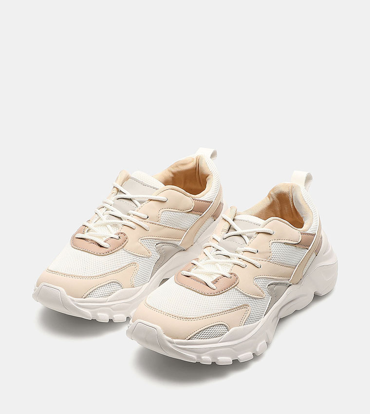 Buy R B Color Block Lace Up Sports Shoes In Multiple Colors 6thStreet UAE