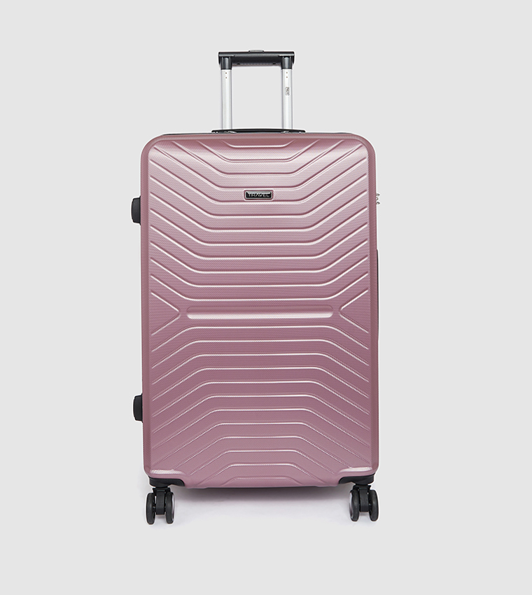 Pink 2025 trolley suitcase
