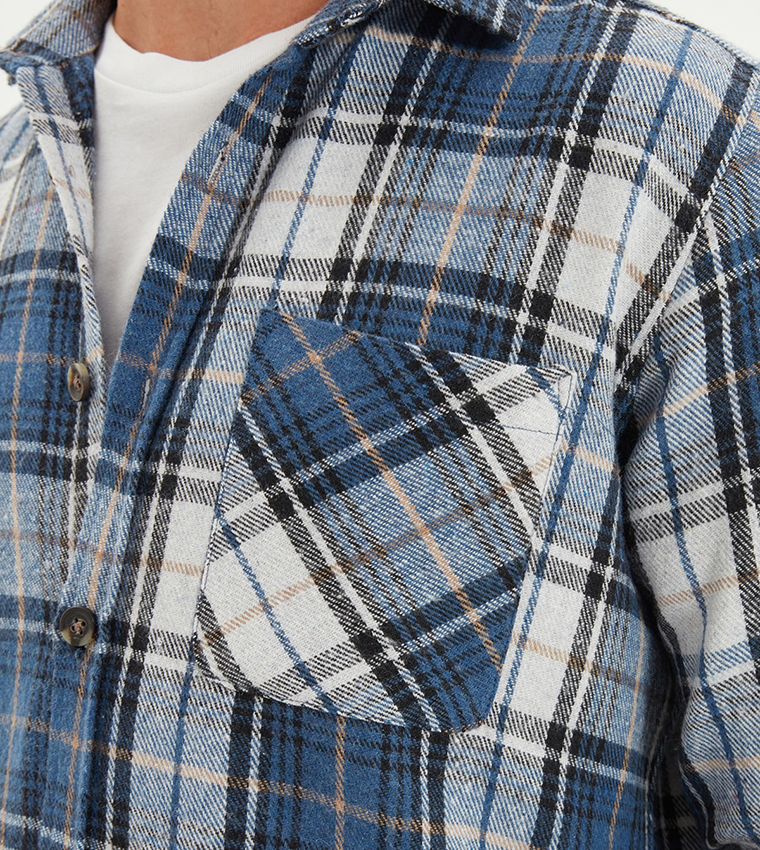 Chemise Flanelle Femme VENEZIA JEANS Taille 18/20 - À Carreaux, Manches Longues - Made In USA, Occasion Très Bon état