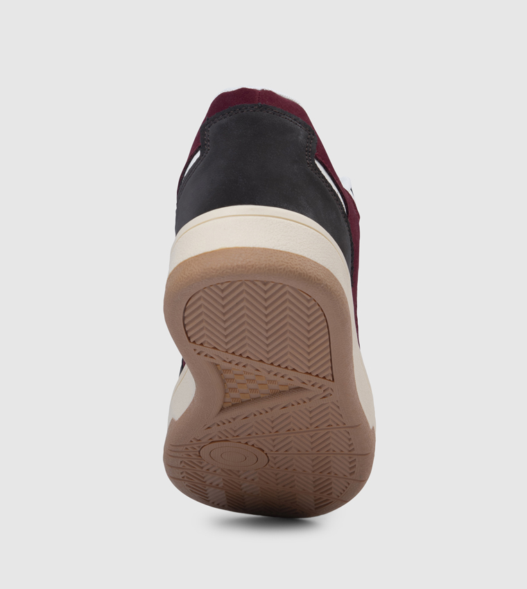 Color Block Lace-Up Sneakers