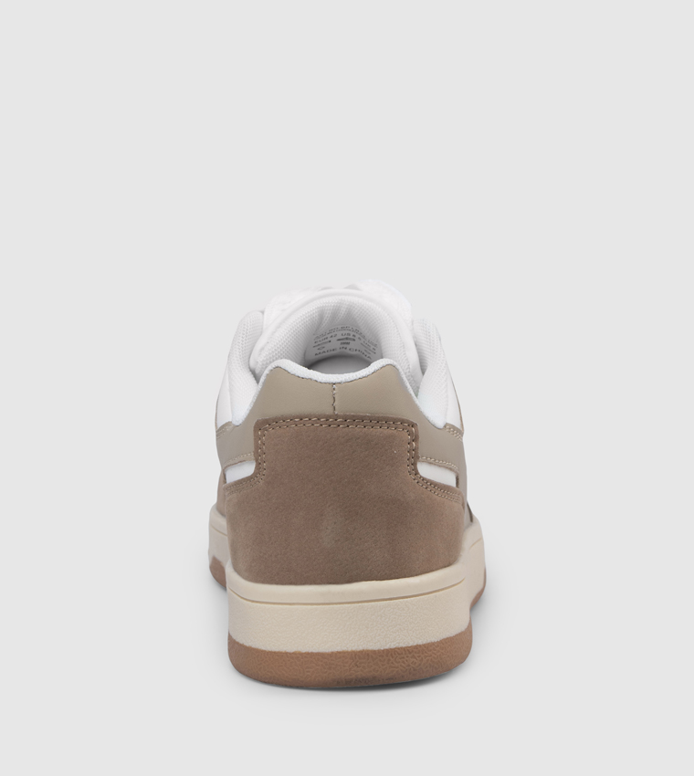 Color Block Lace-Up Sneakers