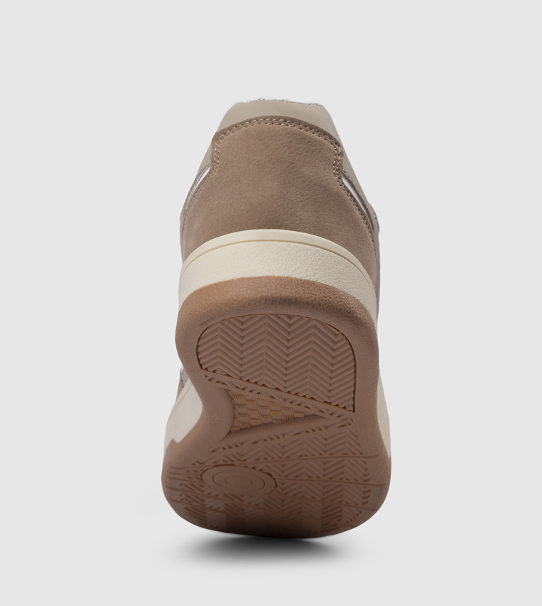 Color Block Lace-Up Sneakers