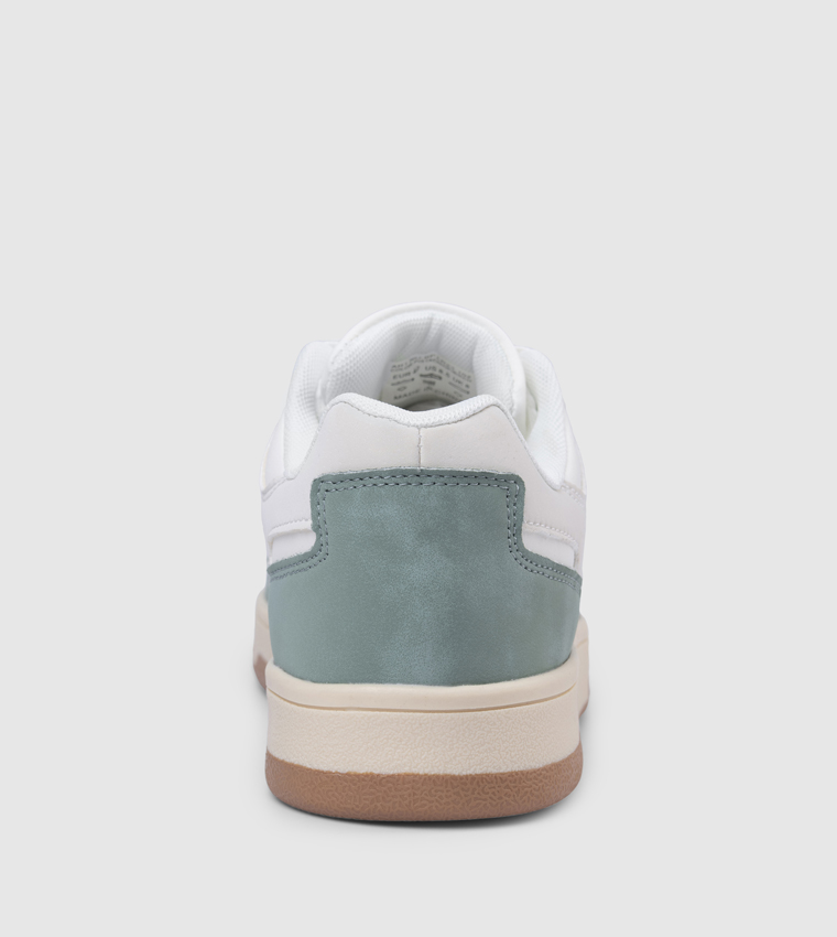Color Block Lace-Up Sneakers