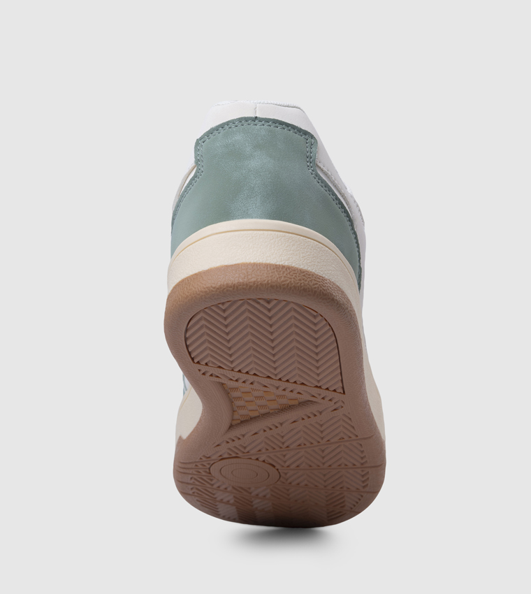 Color Block Lace-Up Sneakers