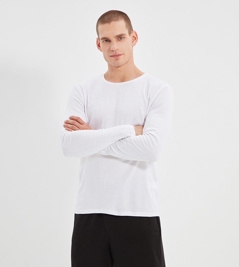 Slim fit sales white t shirt
