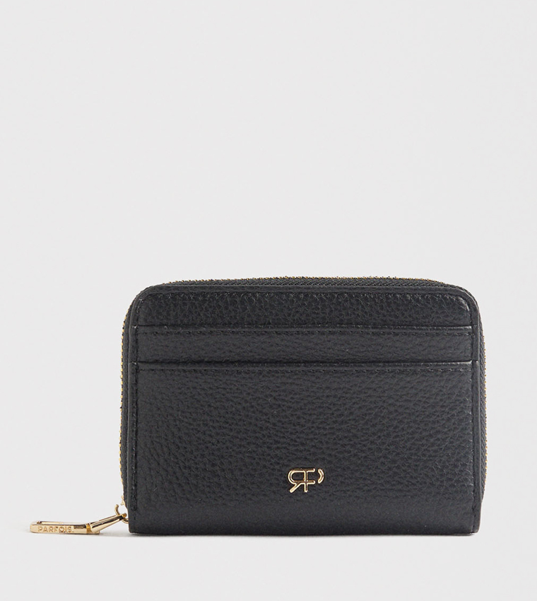 Textured Zip-Around Wallet