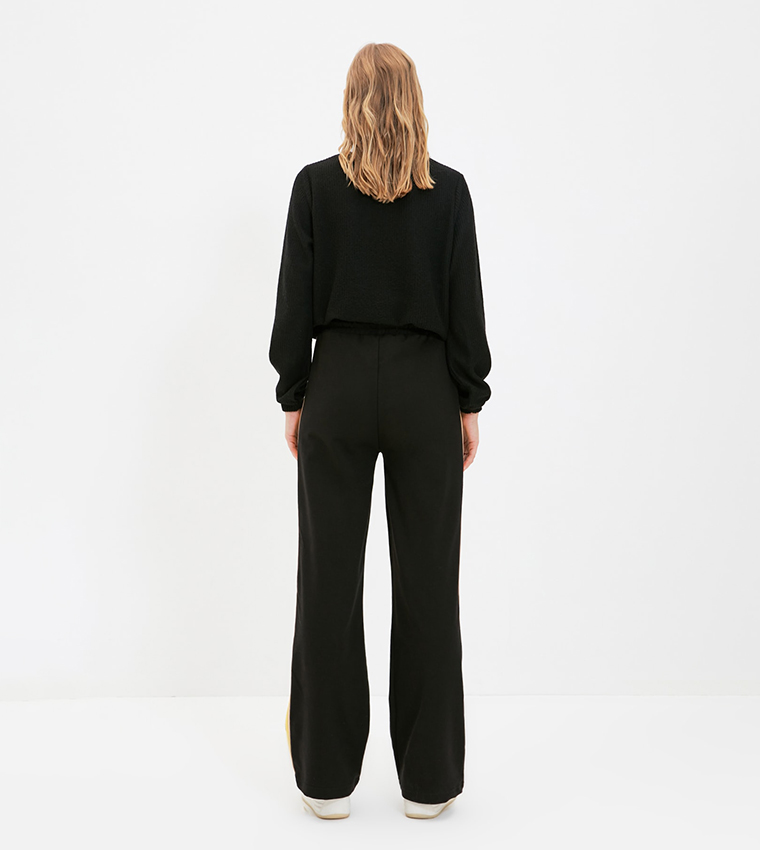 Black striped sweatpants 2025