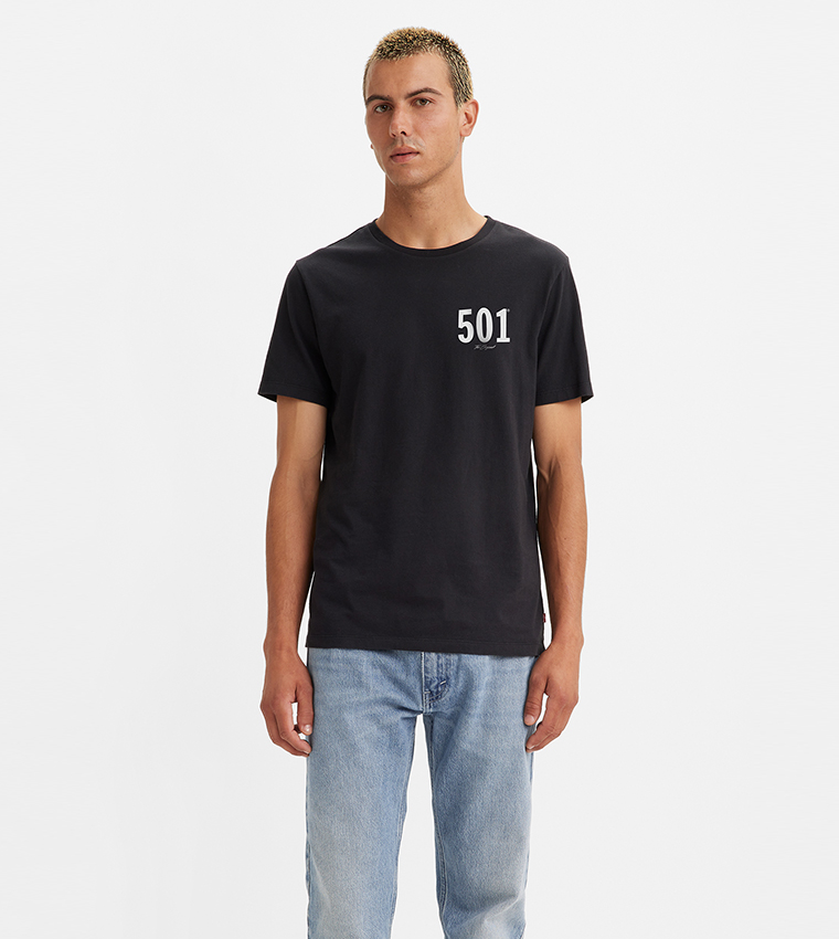 Buy Levi s Classic Graphic Print T Shirt In Black 6thStreet UAE