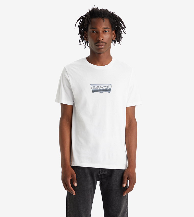 Levis printed outlet white t shirt