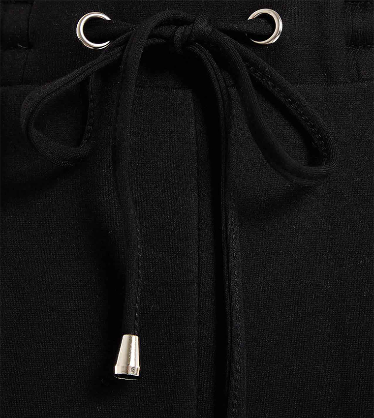 Solid Jogger Pants with Drawstring Waist