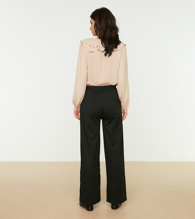 High Rise Wide Leg Trousers