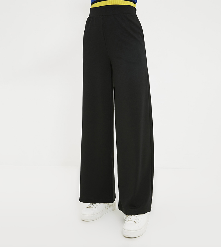 High Rise Wide Leg Trousers