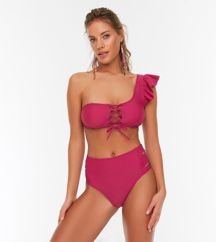 Pink and red bikini sales
