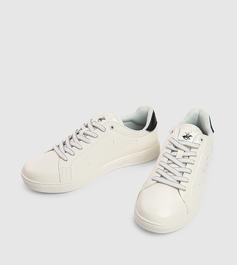 Logo Detail Lace-Up Sneakers