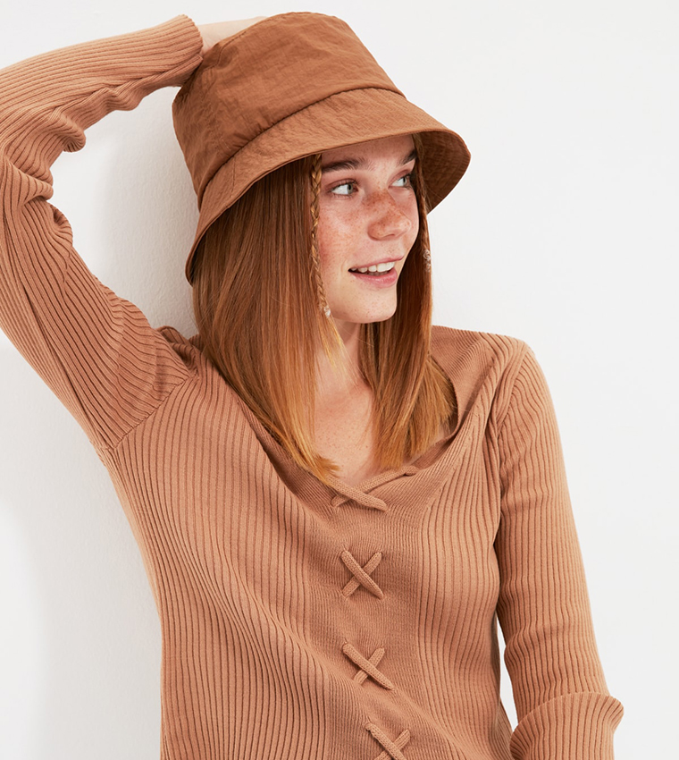 Drawstring cropped jumper online