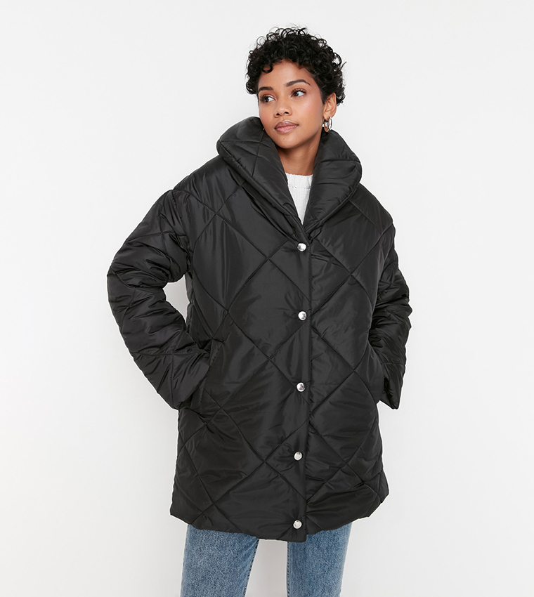 Quilted down jacket cheap