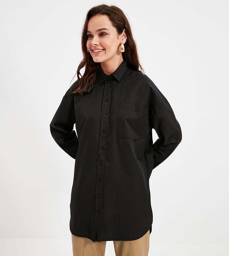 Oversized clearance shirt black