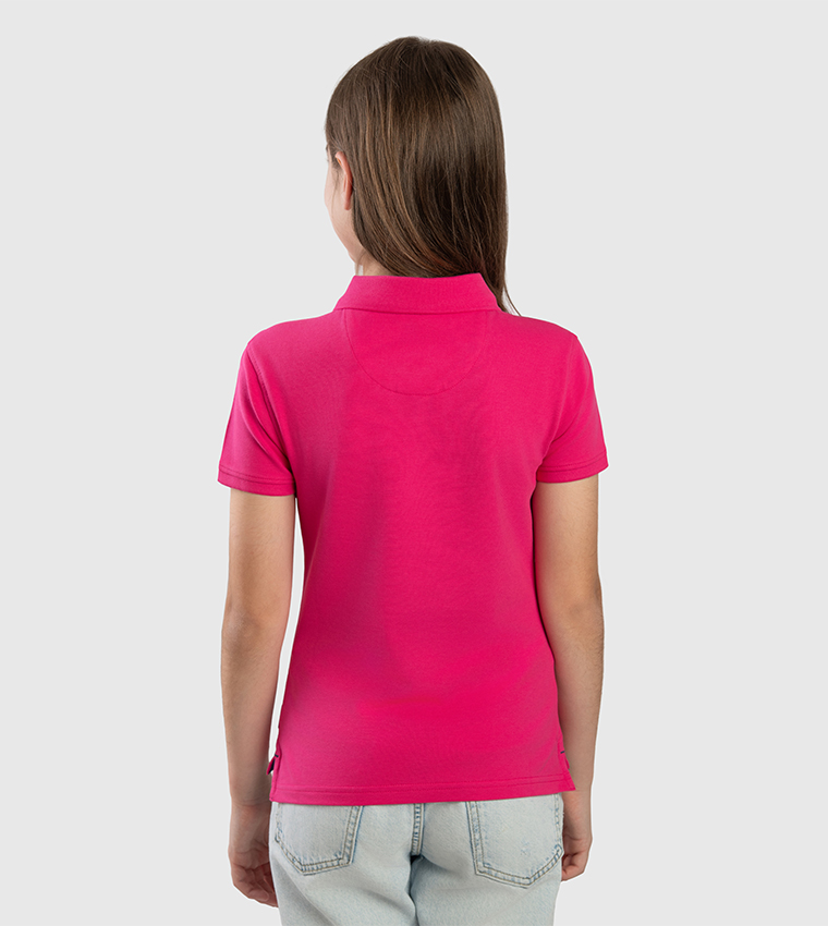 Logo Embroidered Short Sleeves Polo T-Shirt