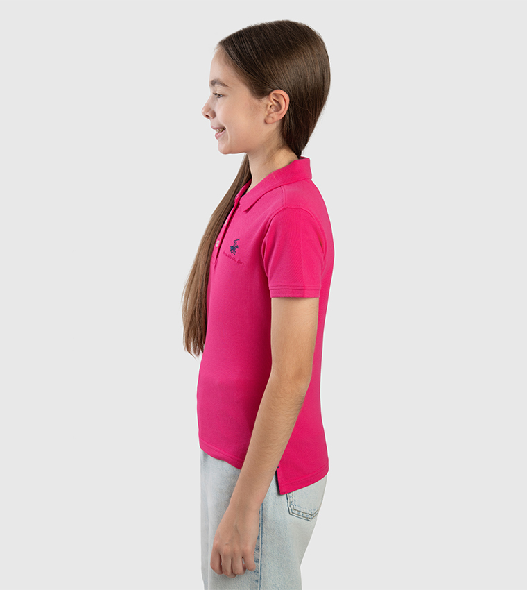 Logo Embroidered Short Sleeves Polo T-Shirt