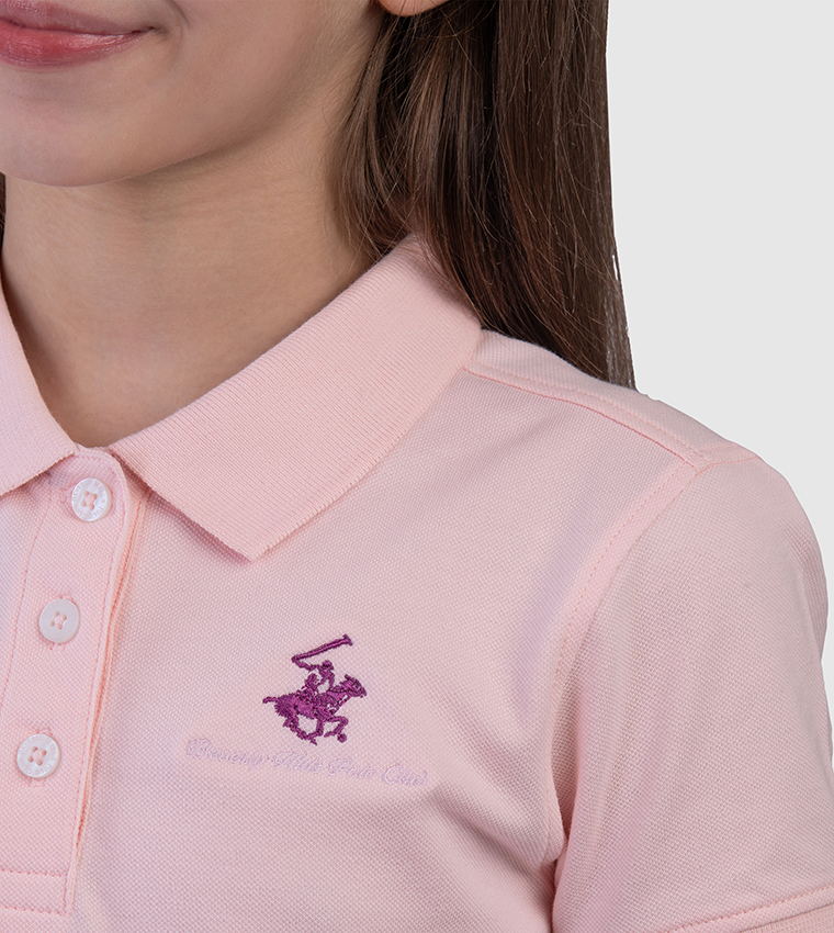 تيشيرت بولو كم قصير وشعار 