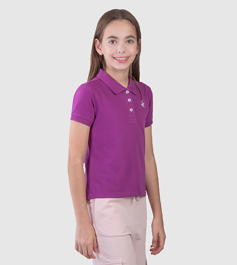 Logo Detail Short Sleeves Polo T-Shirt