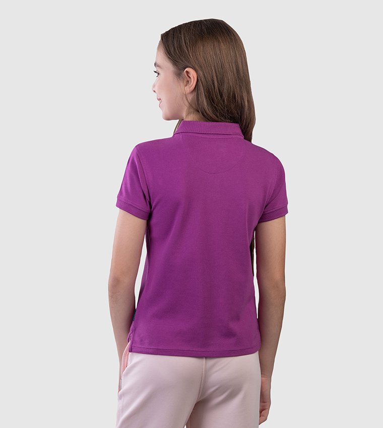 Logo Detail Short Sleeves Polo T-Shirt