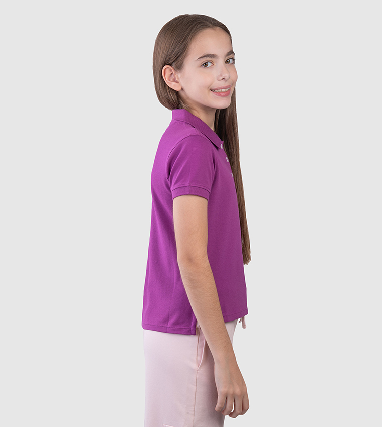 Logo Detail Short Sleeves Polo T-Shirt