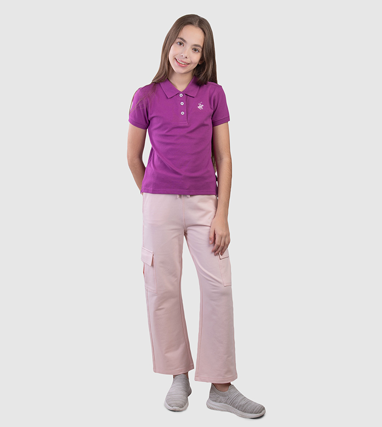 Logo Detail Short Sleeves Polo T-Shirt